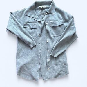 Women's Gray Cardigan Sweater